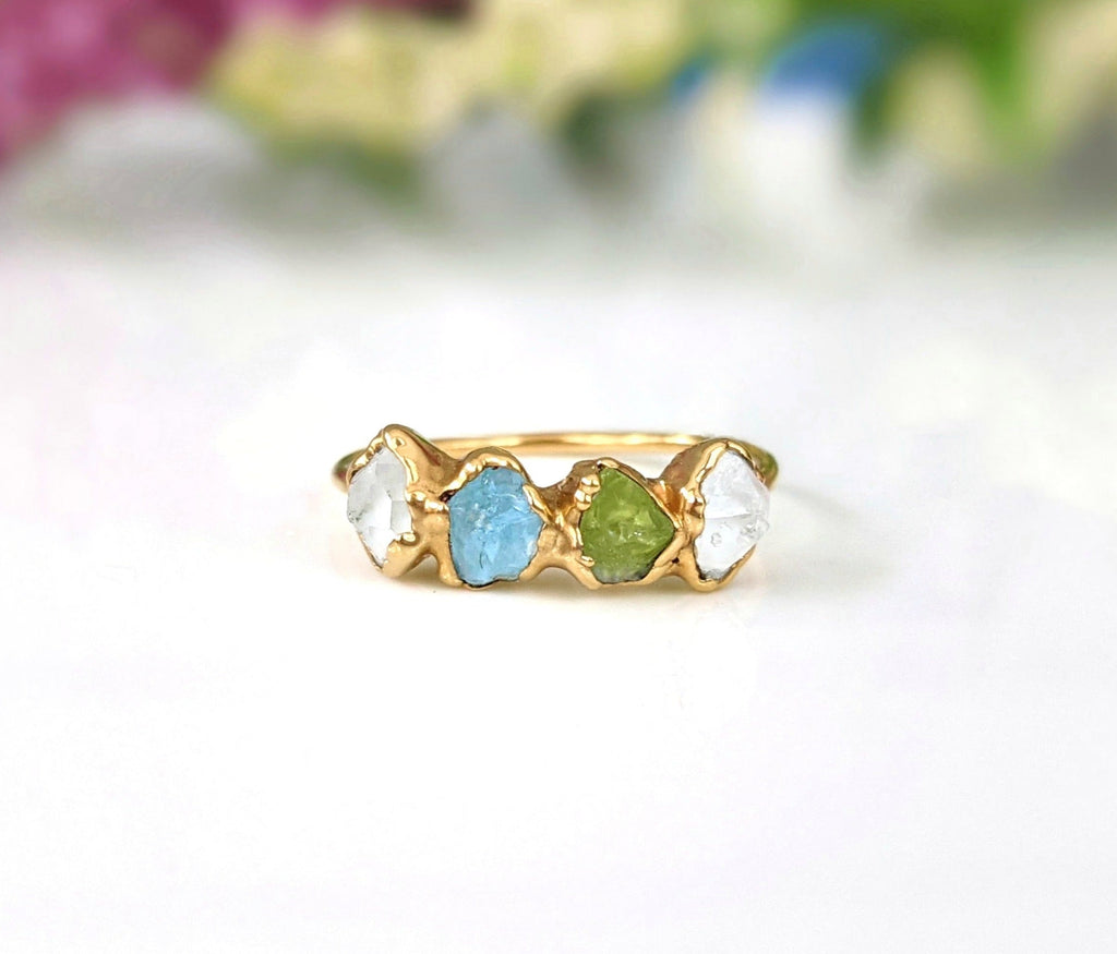 Bague de naissance familiale ~ Bague de mère personnalisée