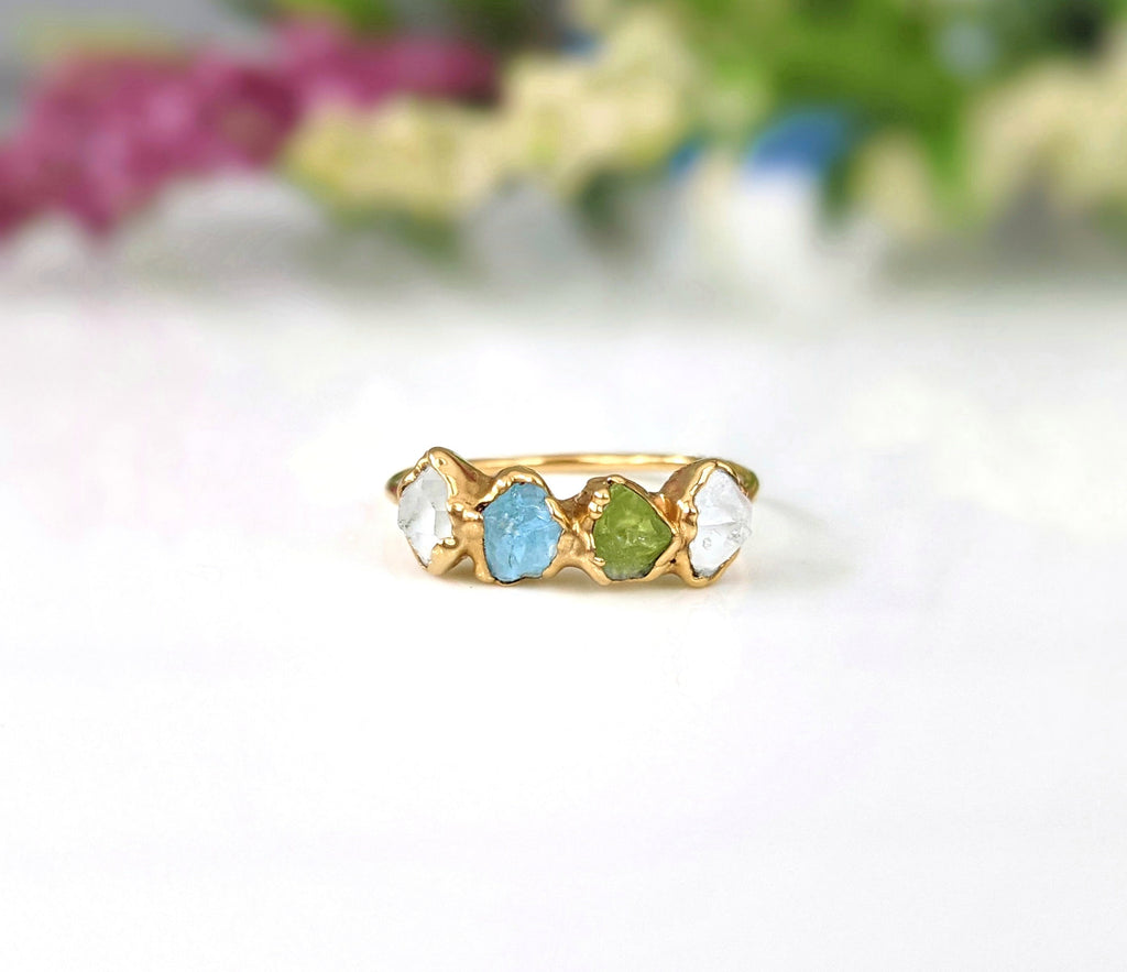 Bague de naissance familiale ~ Bague de mère personnalisée
