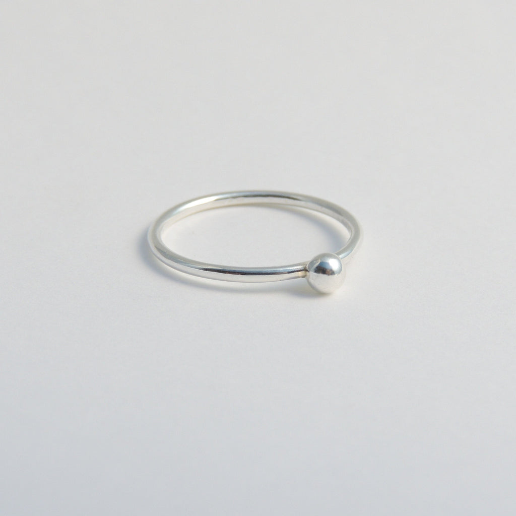 Bague empilable en argent sterling avec boules