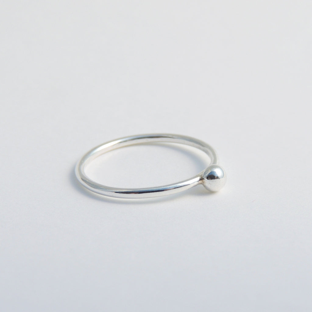 Bague empilable en argent sterling avec boules