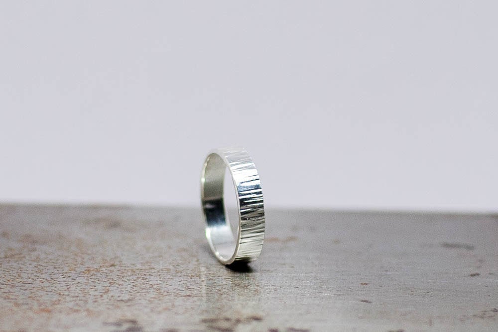 Bague en argent pour homme • Cadeau pour lui • Bague en argent recyclé
