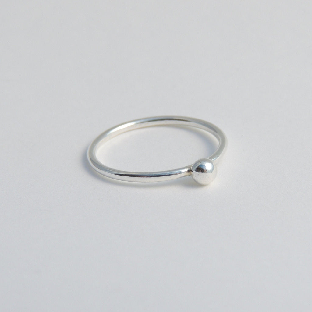 Bague empilable en argent sterling avec boules