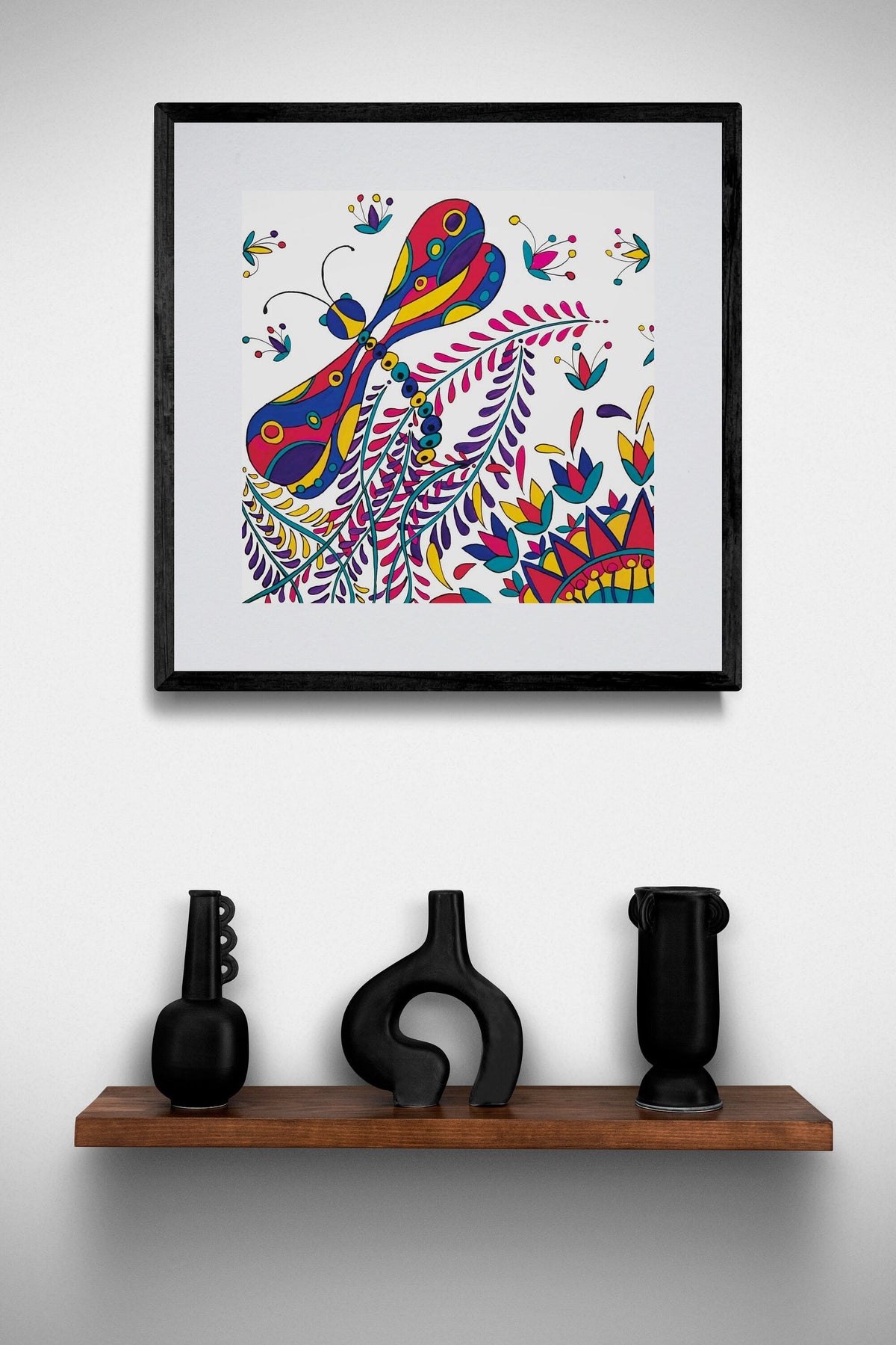 Summer Breeze par Dawn Oman, gravure d'art autochtone, Premières Nations, Métis, culture Chipewyan/Galloise, décor autochtone d'Amérique, œuvre encadrée