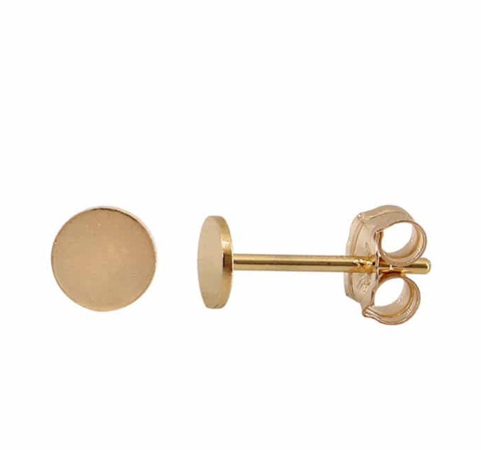 Boucles d'oreilles délicates en or 14 carats - Élégantes boucles d'oreilles minimalistes en forme de cercle