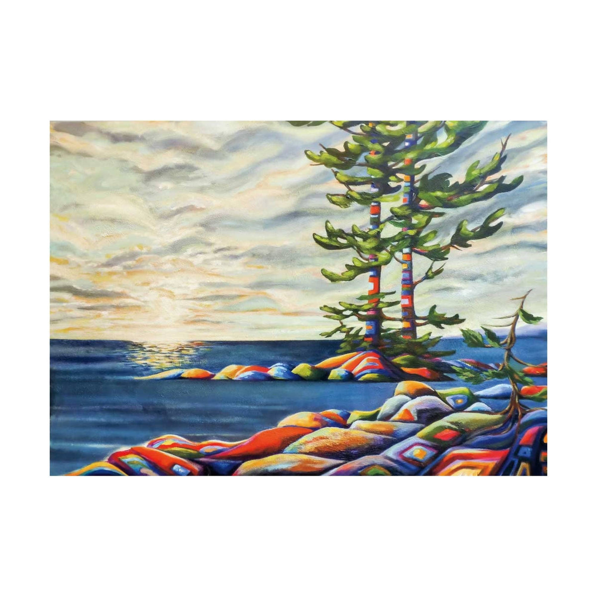Boquetto By Wynne Parkin,  Canadian Artist, Canadiana Art Print, Framed Art