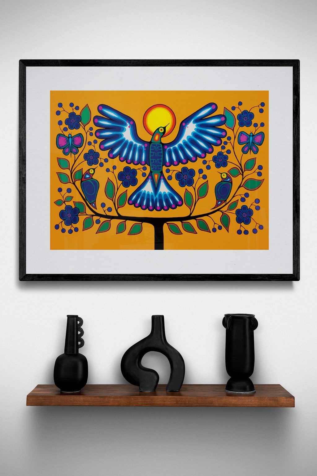 Les choses vont s'améliorer par Jim Oskineegish, estampe d'art autochtone, Premières Nations, culture Ahnisnabae, décor autochtone amérindien
