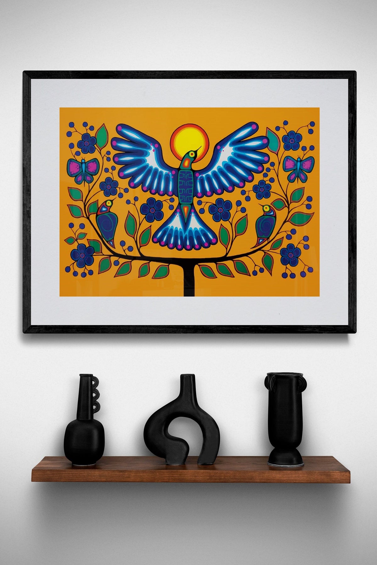 Les choses vont s'améliorer par Jim Oskineegish, estampe d'art autochtone, Premières Nations, culture Ahnisnabae, décor autochtone amérindien