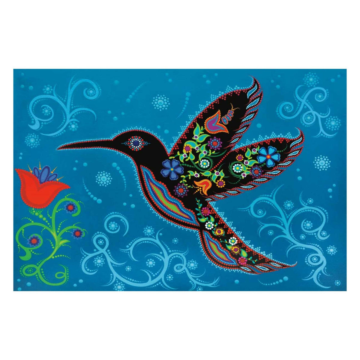 Éternité par Tracey Metallic, estampe d'art autochtone, Premières Nations, artiste micmaque, décor amérindien