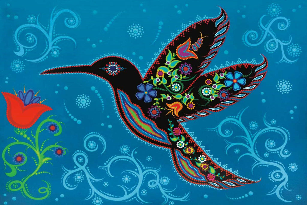 Éternité par Tracey Metallic, estampe d'art autochtone, Premières Nations, artiste micmaque, décor amérindien