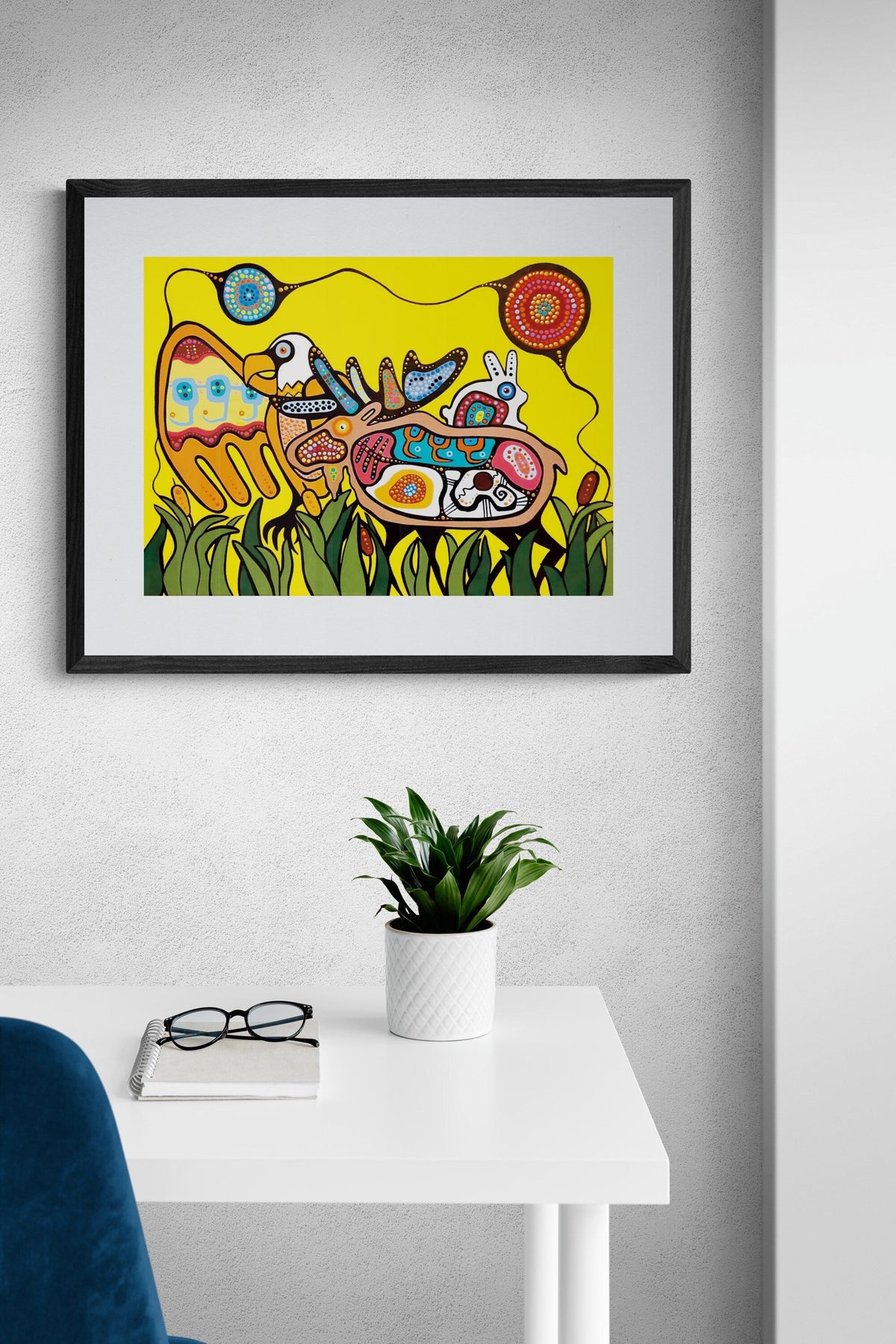 As One by Donna Langhorne Indigenous Art Print, First Nations, Anishinaabe Nation, Native Americans Decor, Framed Art