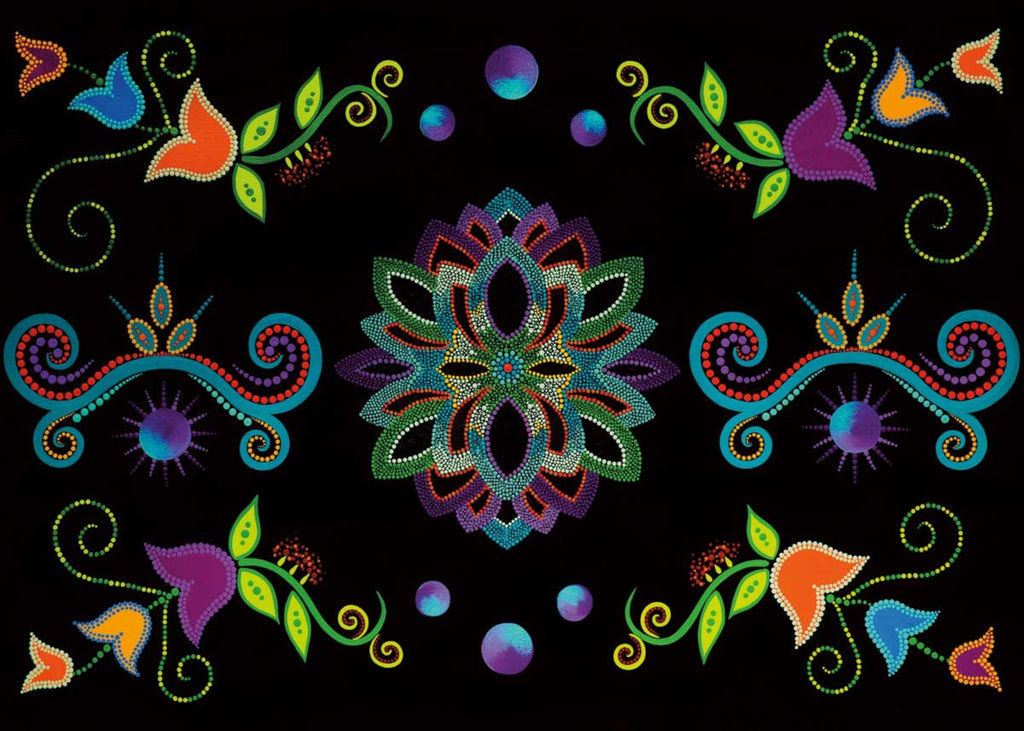Rajeunissement par Tracey Metallic, estampe d'art autochtone, Premières Nations, artiste mi'gmaq, décor amérindien