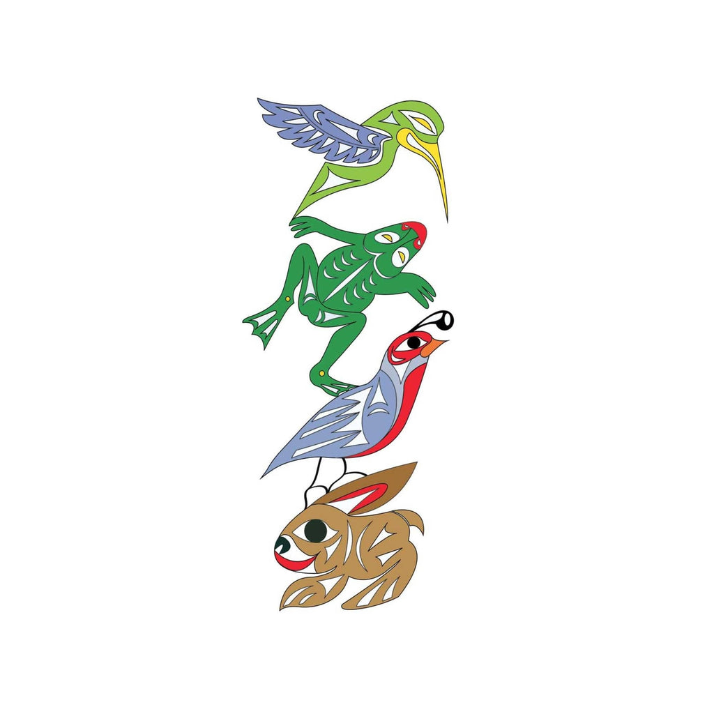 Élan printanier par Doug LaFortune, estampe d'art autochtone, Premières Nations, décor amérindien, estampe animalière