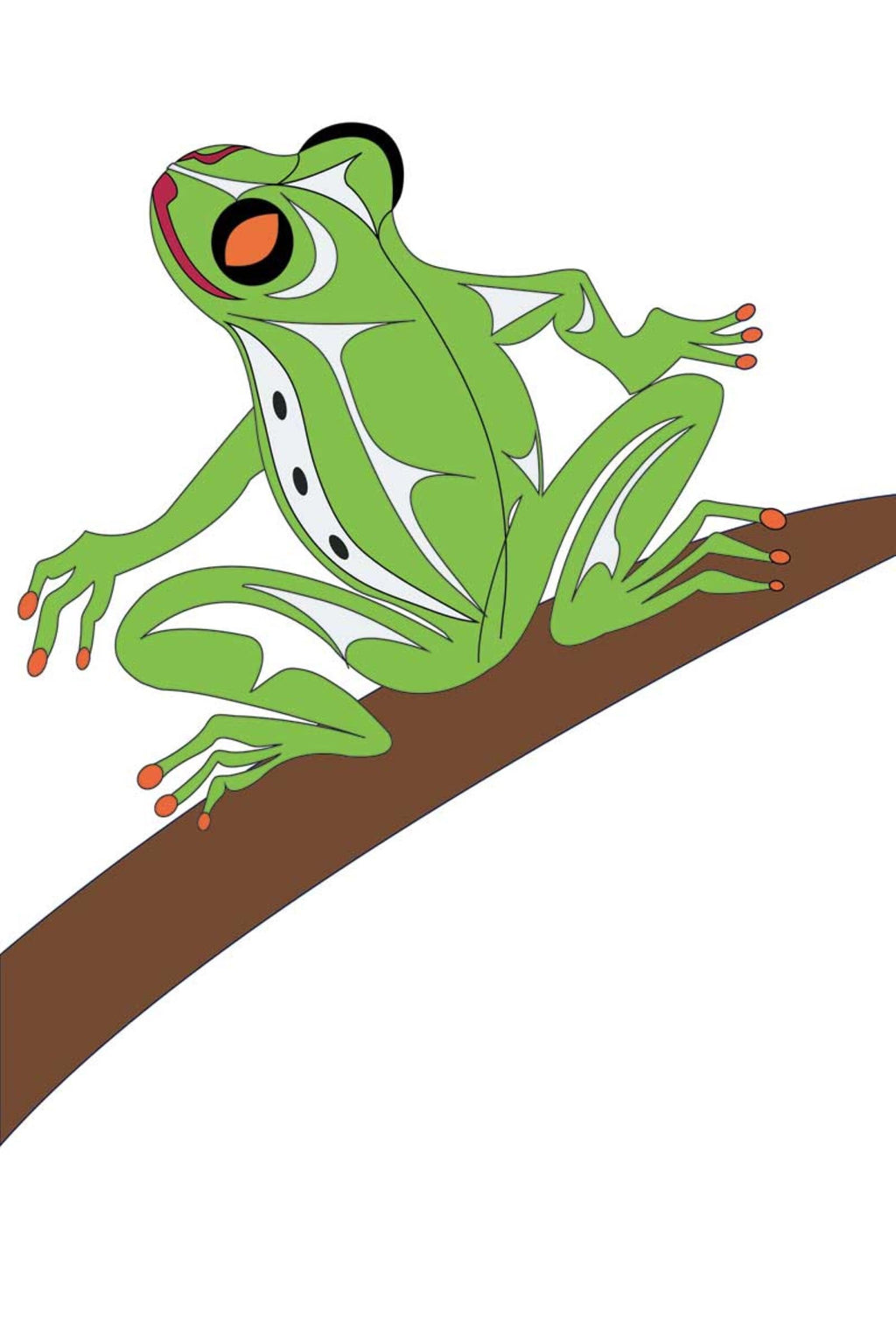 Wukus chanteurs par Doug LaFortune, estampe d'art autochtone, Premières Nations, décor amérindien, estampe animalière de grenouille
