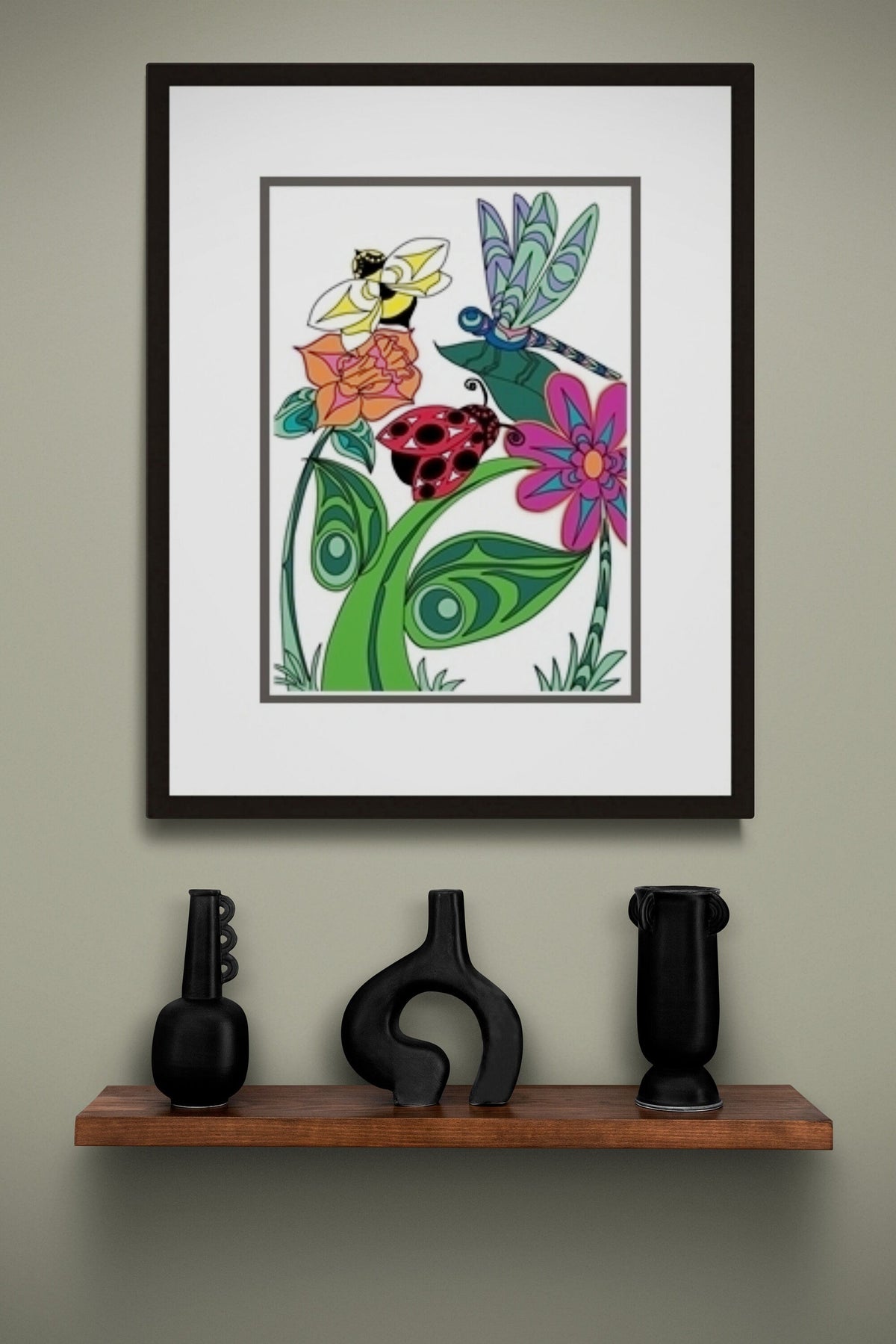 Nature by Angela Kimble, Indigenous Art Print, First Nations, Native American Indian Decor