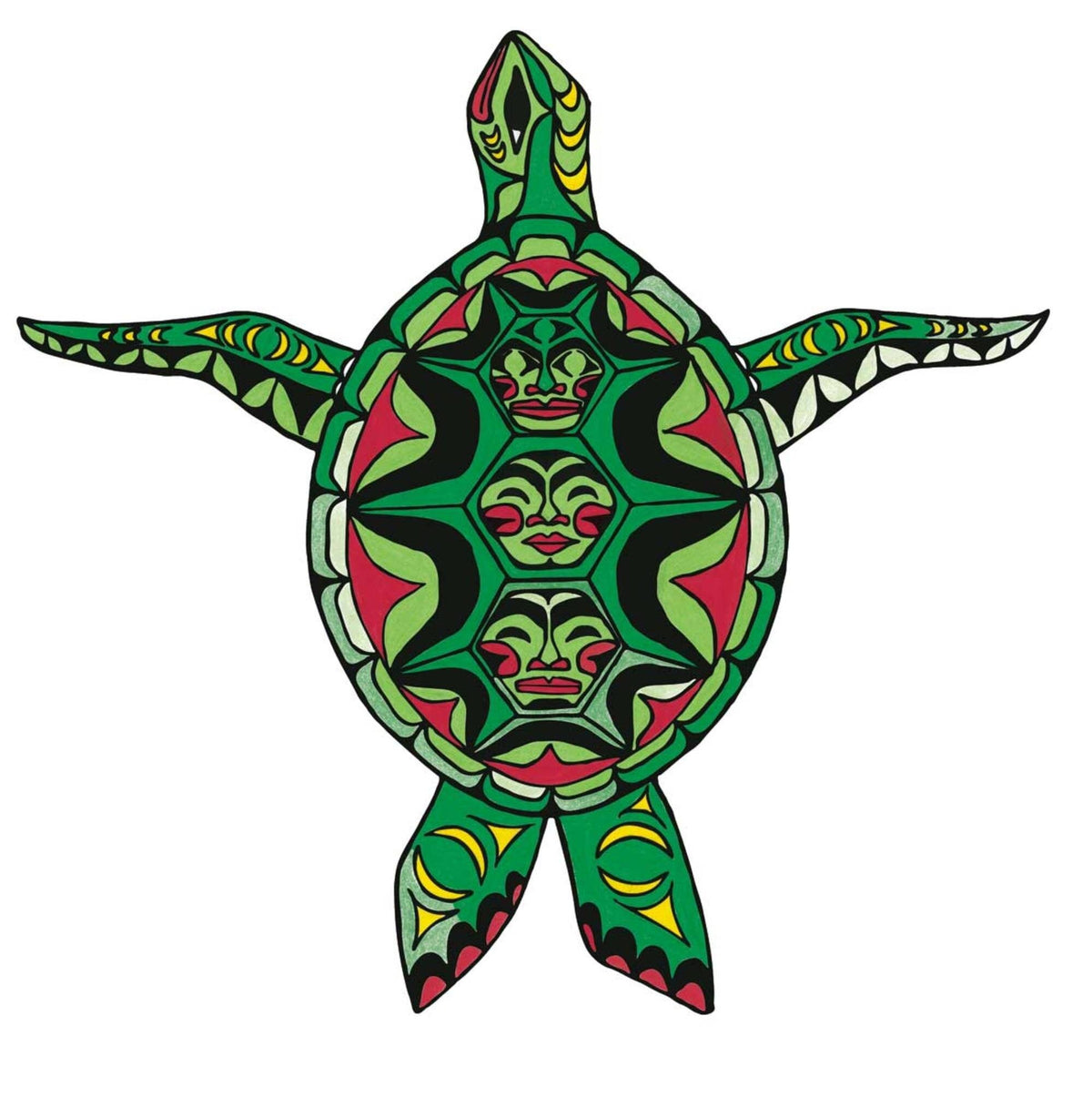 Tortue par Angela Kimble, impression d'art autochtone, Premières Nations, décor amérindien
