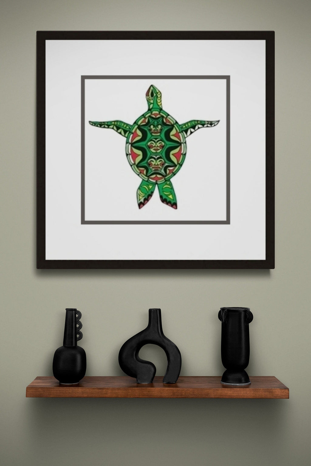 Tortue par Angela Kimble, impression d'art autochtone, Premières Nations, décor amérindien