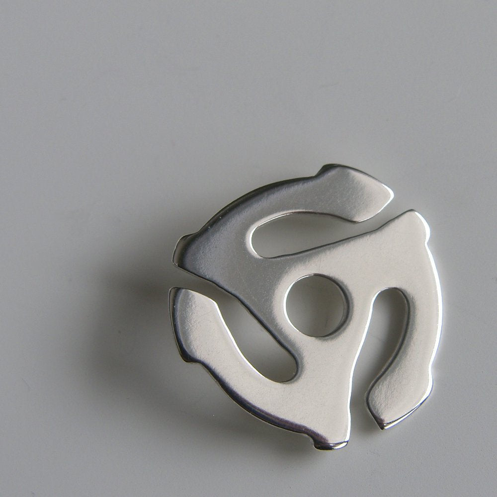 45 rpm Adapter Sterling Silver Necklace Retro 70's Necklace