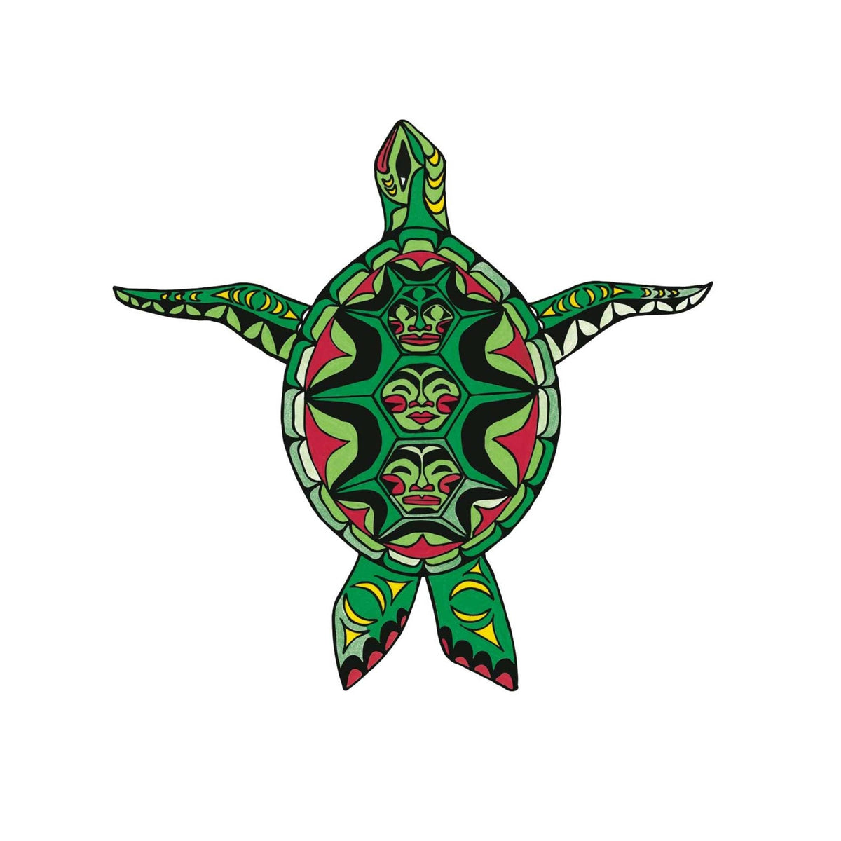Tortue par Angela Kimble, impression d'art autochtone, Premières Nations, décor amérindien