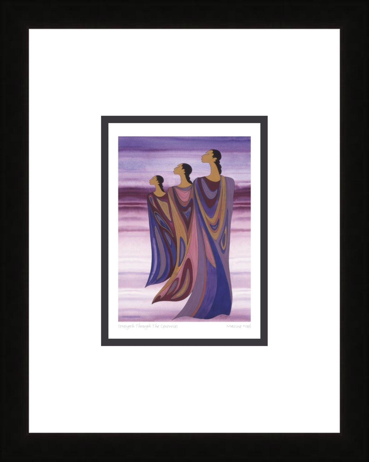 Strength Through The Centuries par Maxine Noel, carte d'art autochtone, Premières Nations, Amérindiens, art encadré