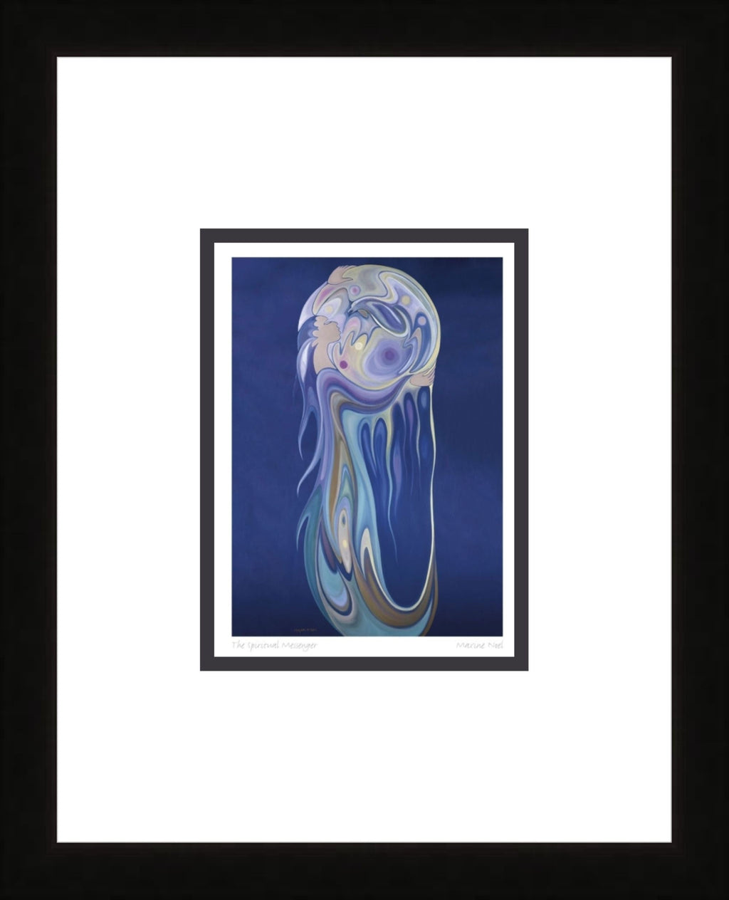 Le messager spirituel par Maxine Noel, carte d'art autochtone, Premières Nations, Amérindiens, œuvre encadrée