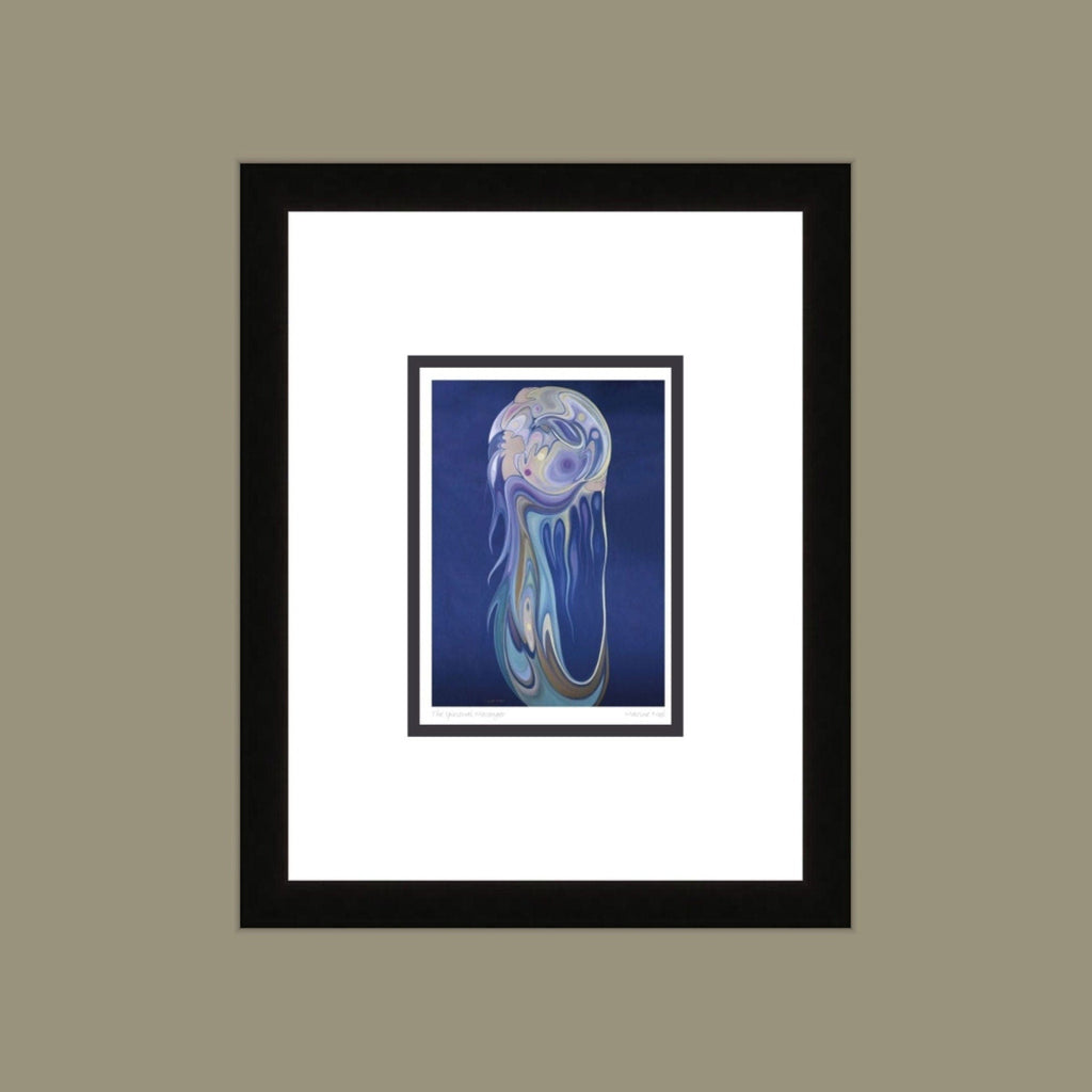 Le messager spirituel par Maxine Noel, carte d'art autochtone, Premières Nations, Amérindiens, œuvre encadrée