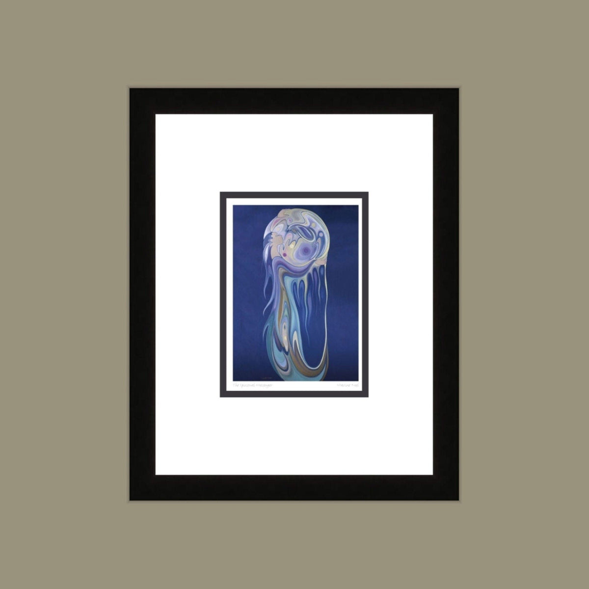 Le messager spirituel par Maxine Noel, carte d'art autochtone, Premières Nations, Amérindiens, œuvre encadrée