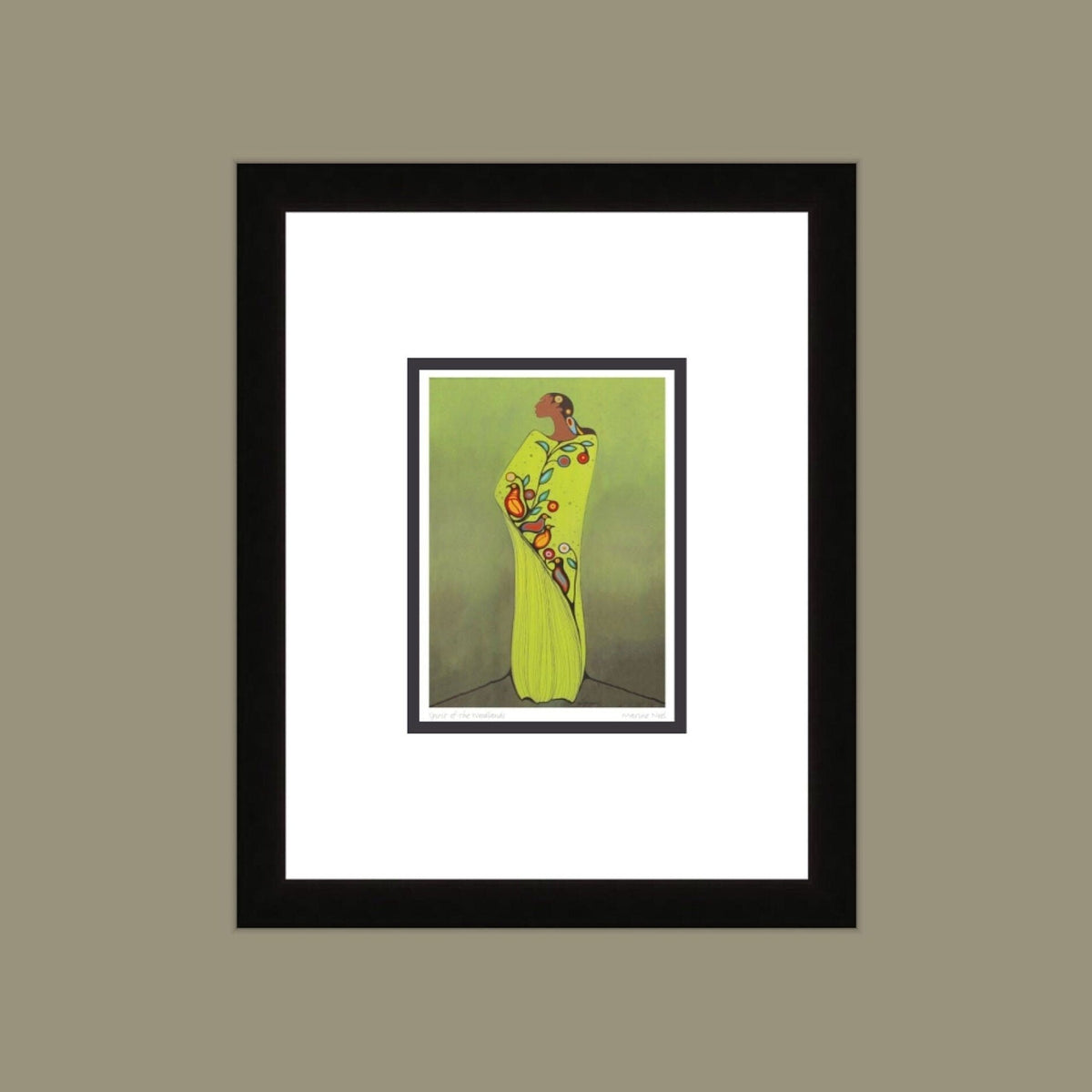 Spirit of the Woodlands par Maxine Noel, carte d'art autochtone, Premières Nations, Amérindiens, art encadré