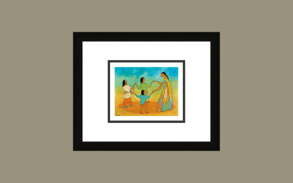 Circle of Life by Maxine Noel, Indigenous Art Card, First Nations, Native Americans, Framed Art Card