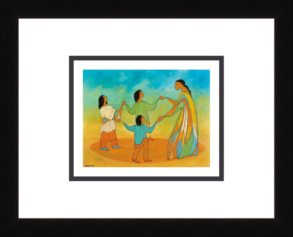 Circle of Life by Maxine Noel, Indigenous Art Card, First Nations, Native Americans, Framed Art Card