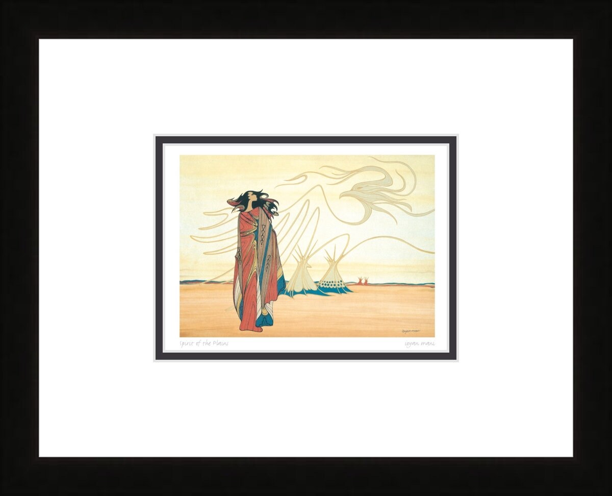 Esprit des plaines par Maxine Noel, impression d'art autochtone, Premières Nations, Autochtones d'Amérique, art encadré