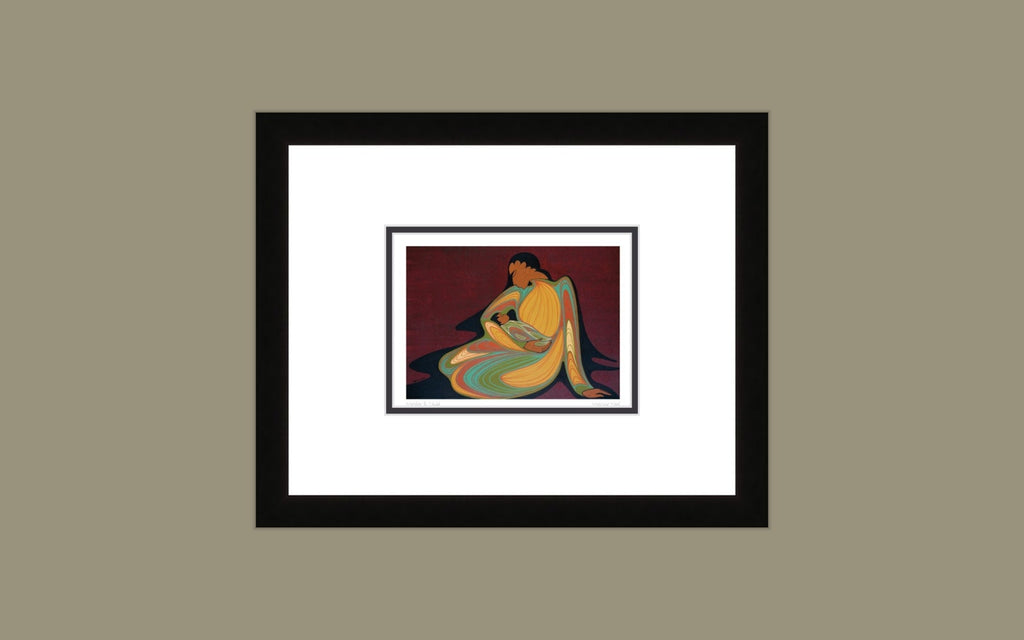 Mother & Child by Maxine Noel, Indigenous Art Print, First Nations, Native Americans, Framed Art