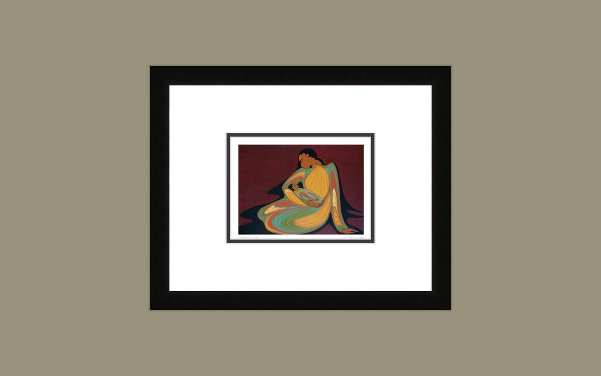 Mother & Child by Maxine Noel, Indigenous Art Print, First Nations, Native Americans, Framed Art