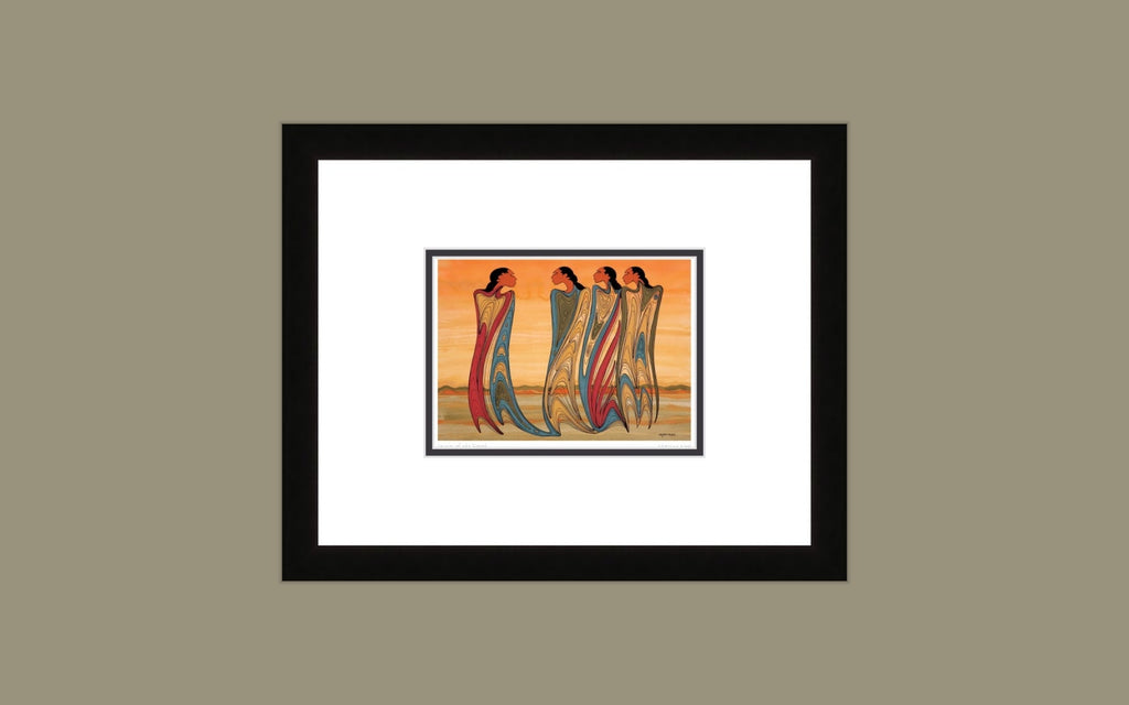 Spirits of the Earth by Maxine Noel, Indigenous Art Print, First Nations, Native Americans, Framed Art