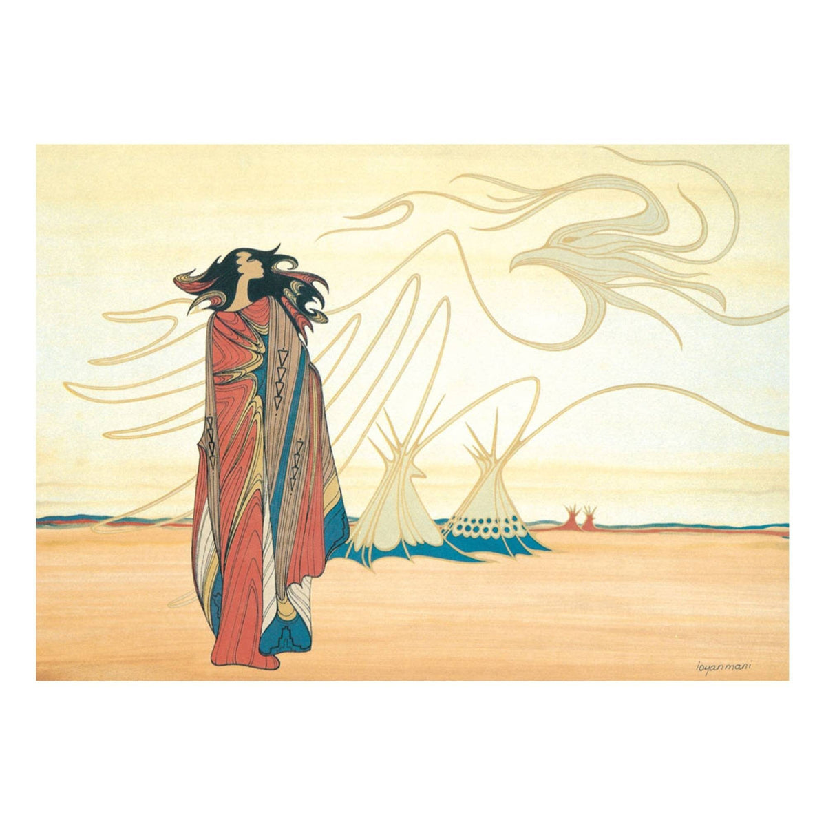Esprit des plaines par Maxine Noel, impression d'art autochtone, Premières Nations, Autochtones d'Amérique, art encadré