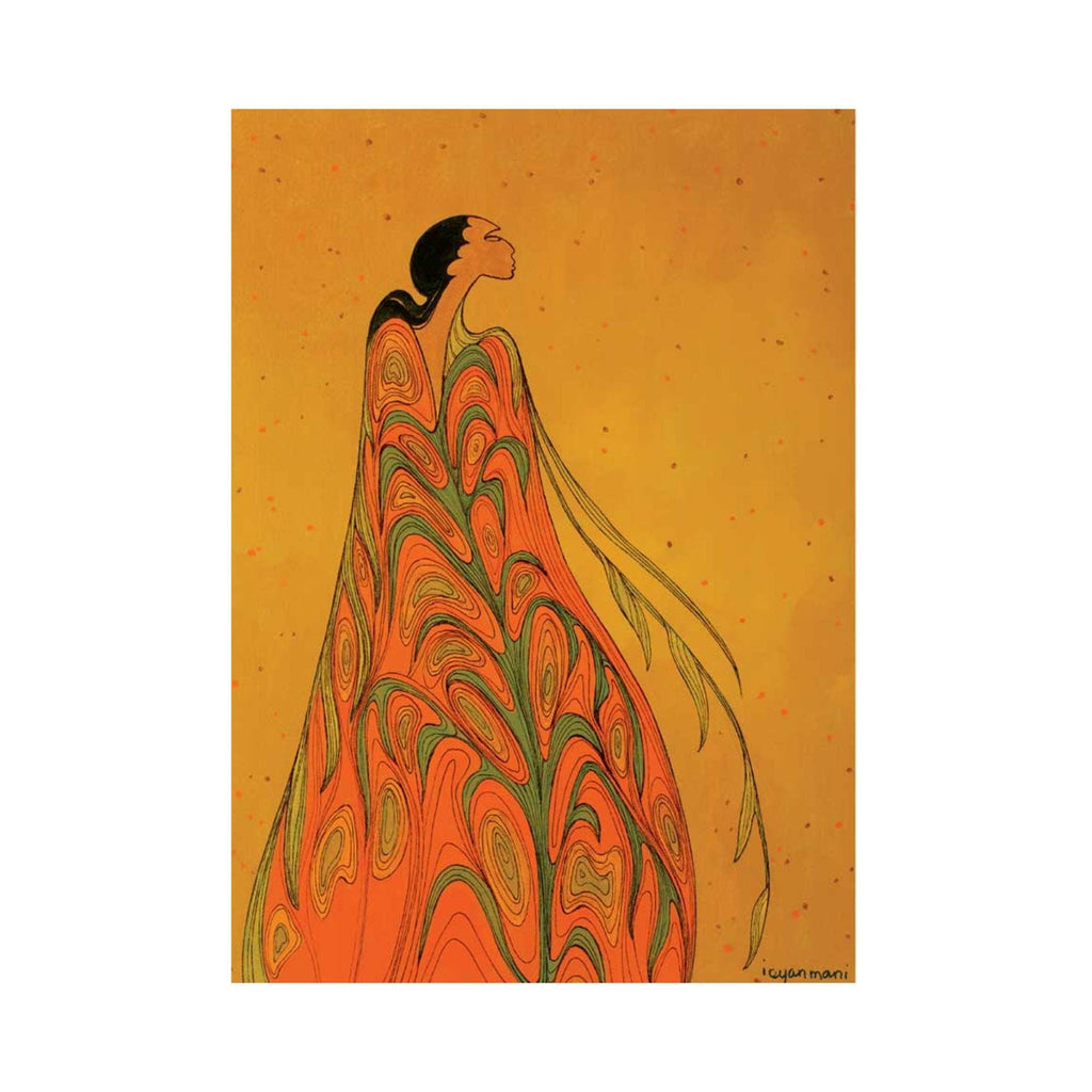 L'Arrivée du Printemps par Maxine Noel, estampe d'art autochtone, Premières Nations, Autochtones d'Amérique, art encadré