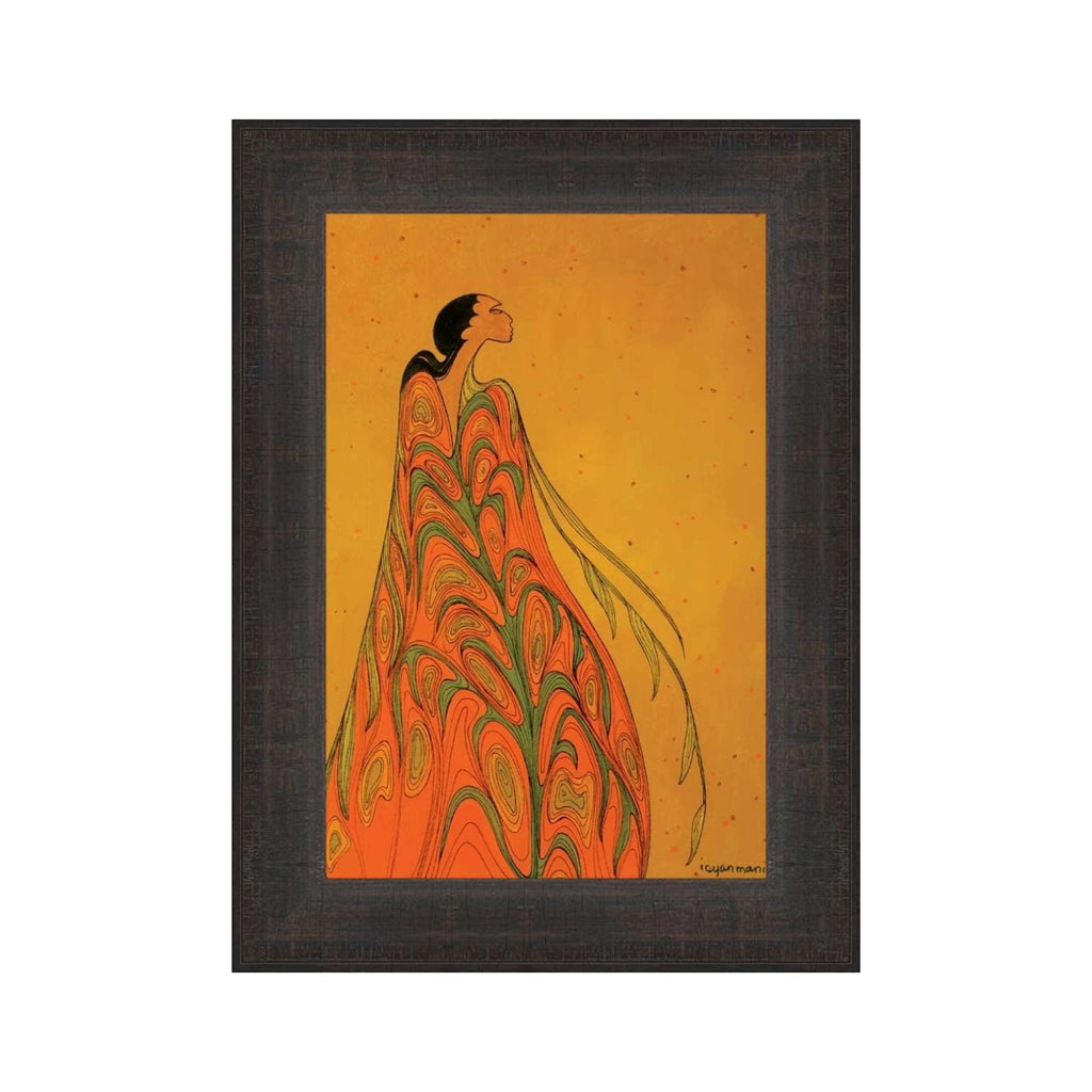 L'Arrivée du Printemps par Maxine Noel, estampe d'art autochtone, Premières Nations, Autochtones d'Amérique, art encadré