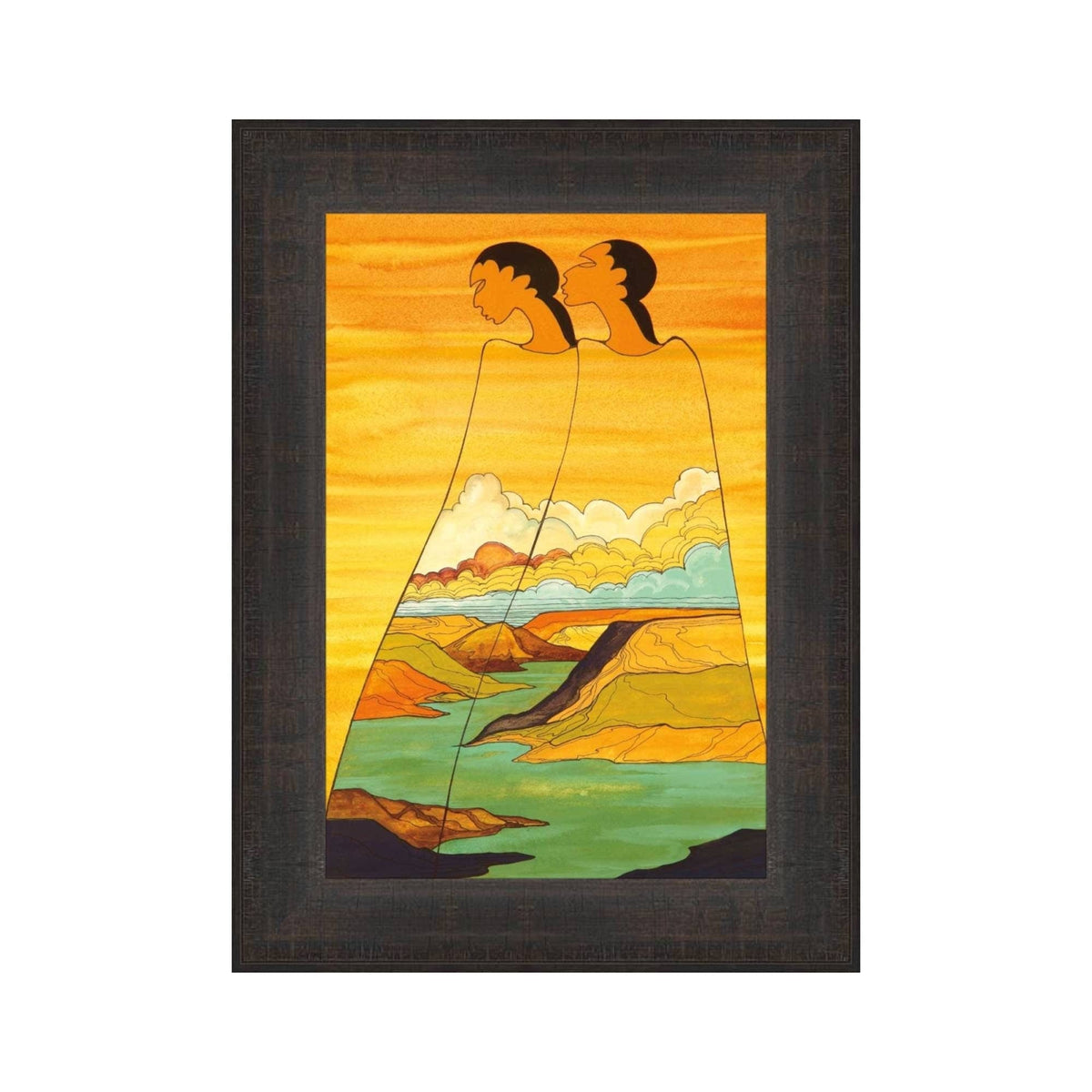 Sisters of the Earth by Maxine Noel, Indigenous Art Print, First Nations, Native Americans, Framed Art
