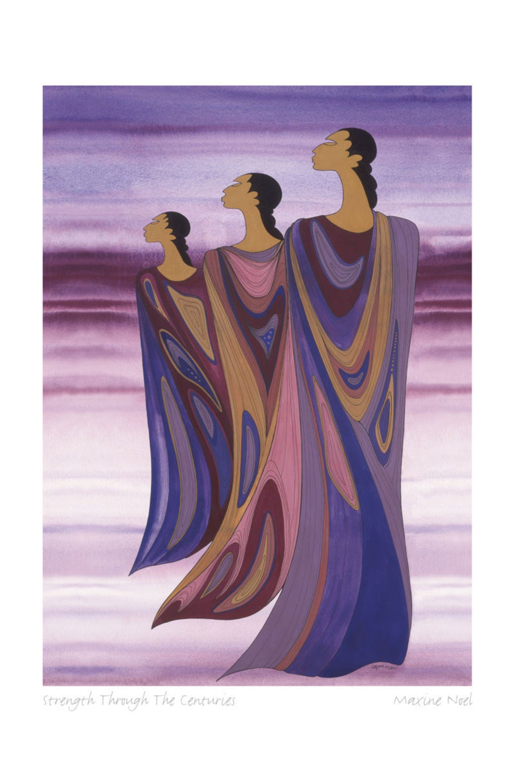 Strength Through The Centuries par Maxine Noel, carte d'art autochtone, Premières Nations, Amérindiens, art encadré