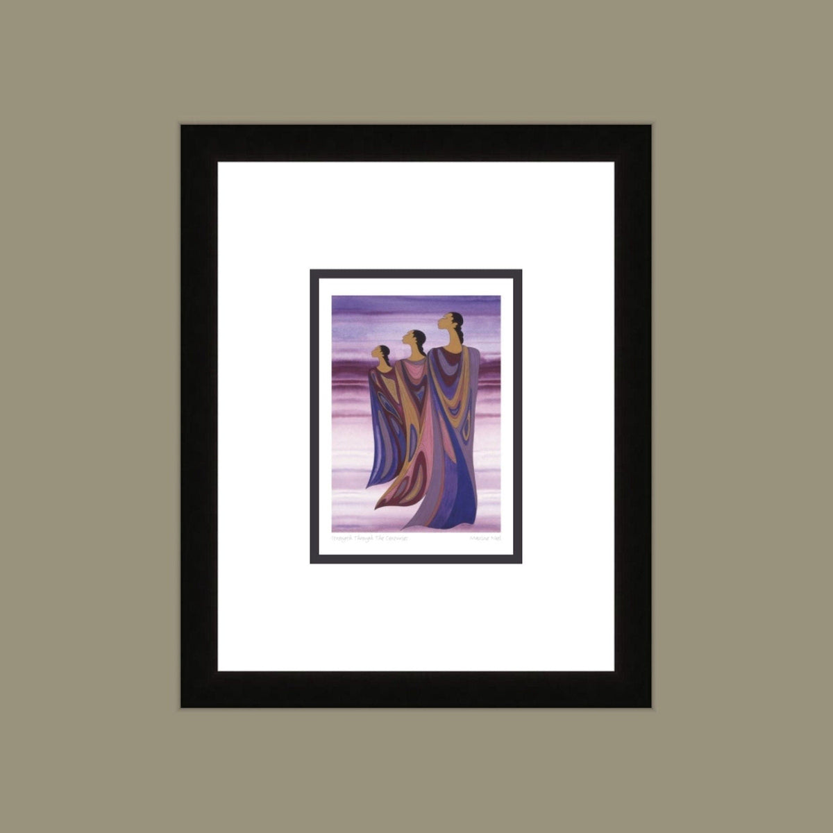 Strength Through The Centuries par Maxine Noel, carte d'art autochtone, Premières Nations, Amérindiens, art encadré