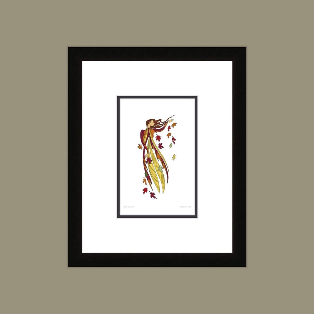 Leaf Dancer by Maxine Noel, Indigenous Art Card, First Nations, Native Americans, Framed Art Card