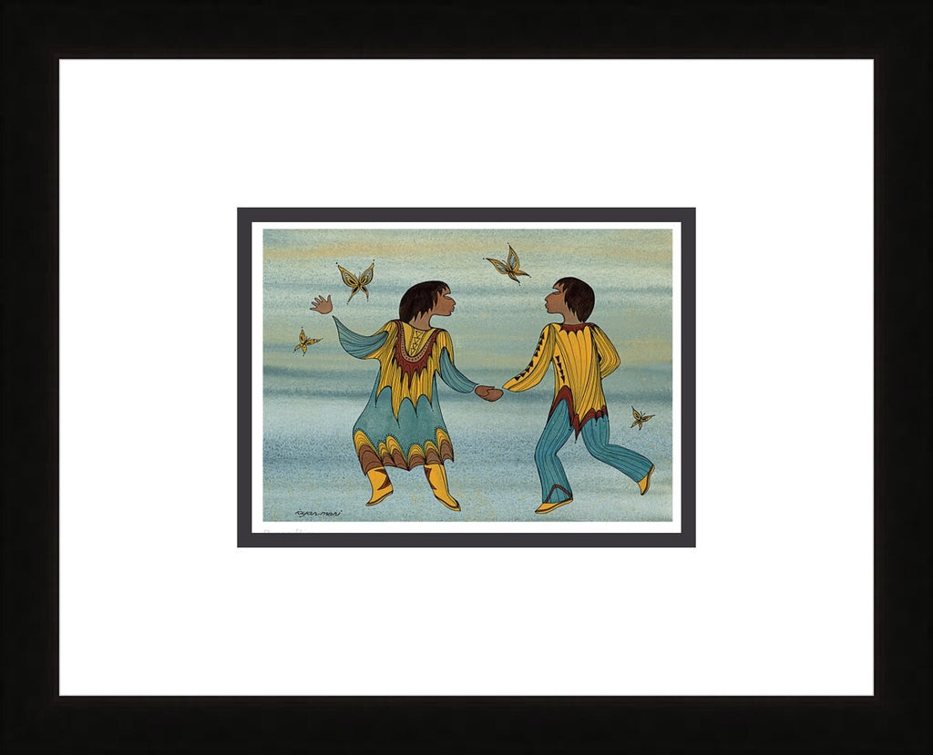 Butterflies by Maxine Noel, Indigenous Art Print, First Nations, Native Americans, Framed Art