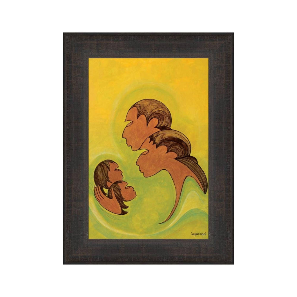 Amour par Maxine Noel, carte d'art autochtone, Premières Nations, Amérindiens, œuvre encadrée