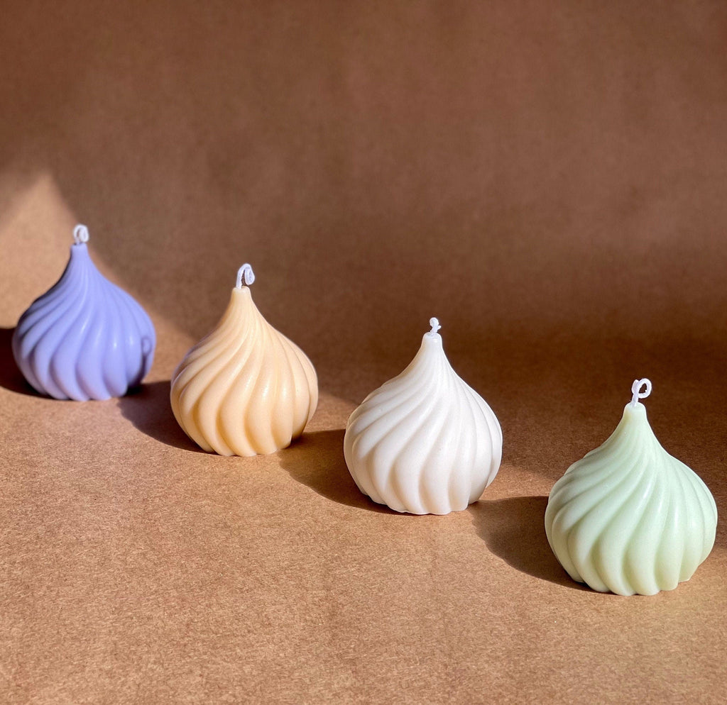 Swirl Soy Wax Candle | Decorative Pillar Candle