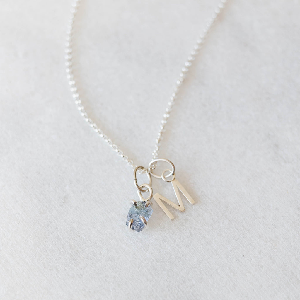 Pendentif en grenat brut - Pierre de naissance de janvier pour collier - Cadeau de demoiselle d'honneur