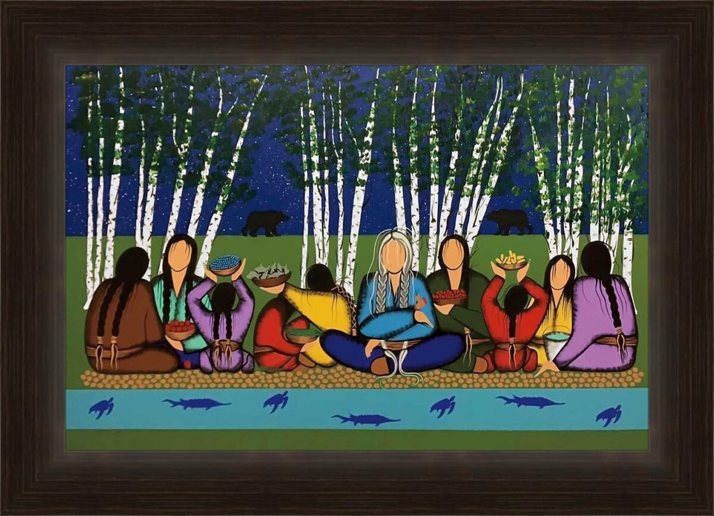 Giving Thanks For Who We Are par Simone Mcleod, impression d'art autochtone, Premières Nations, décor autochtone amérindien
