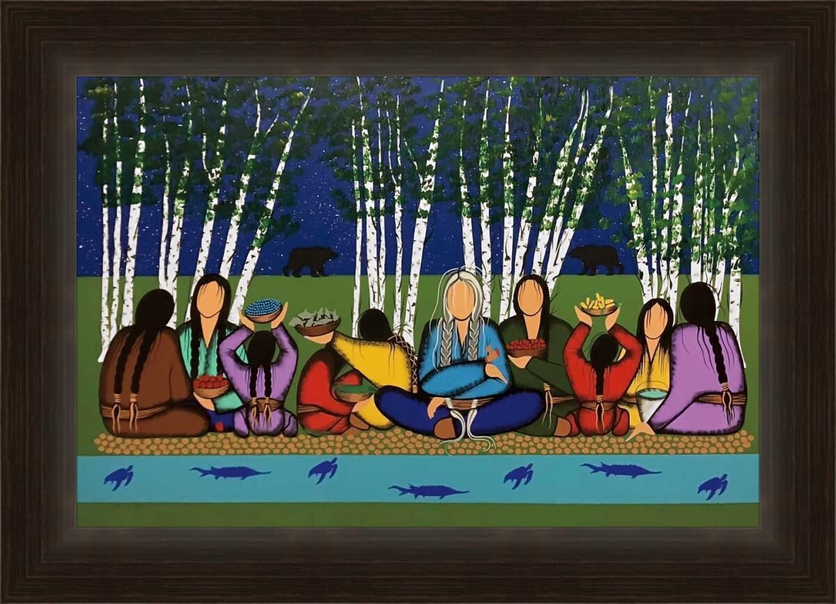 Giving Thanks For Who We Are par Simone Mcleod, impression d'art autochtone, Premières Nations, décor autochtone amérindien