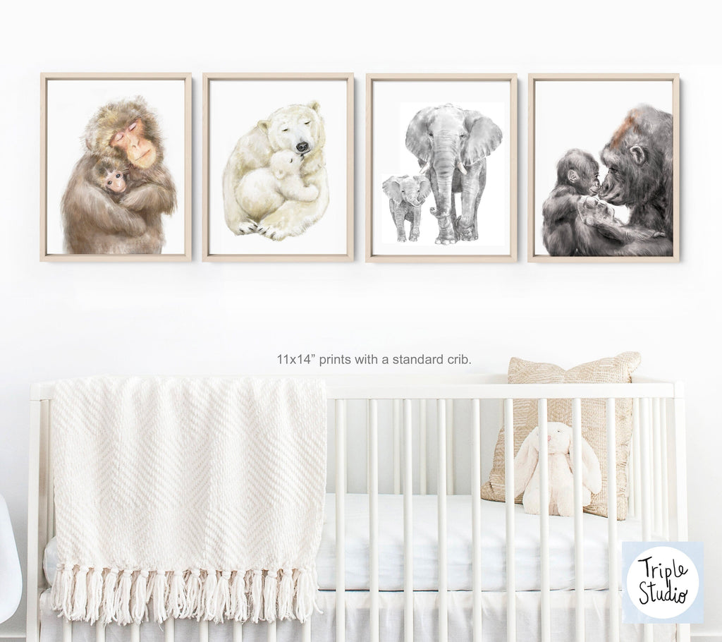 Illustration d'un bébé ours polaire et de sa mère