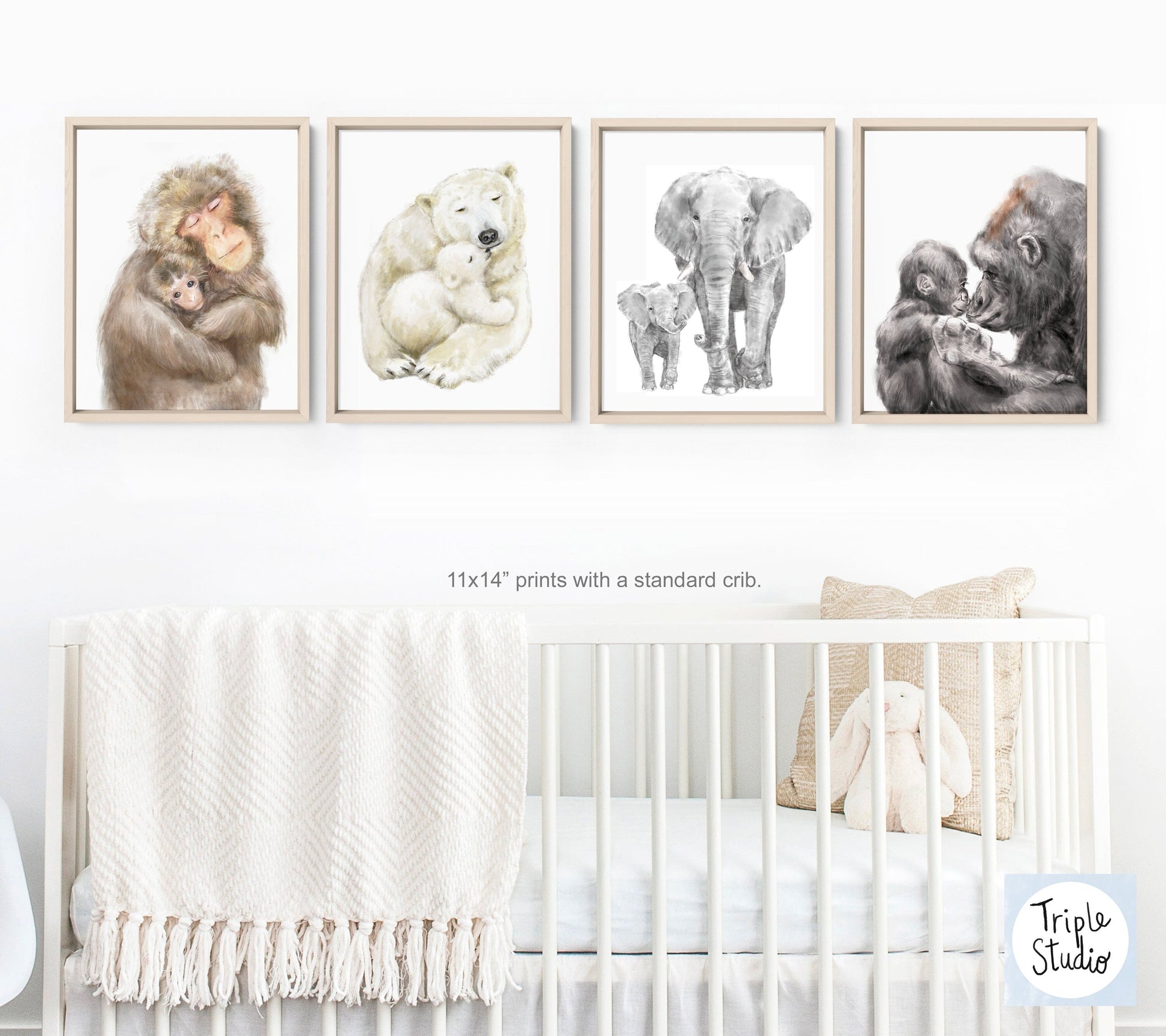 Illustration d'un bébé ours polaire et de sa mère
