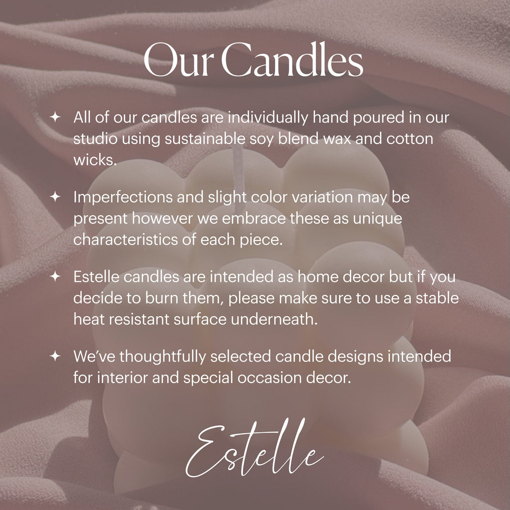 Mini Soy Bubble Candle Set | Unscented Home Decor, Wedding Favors