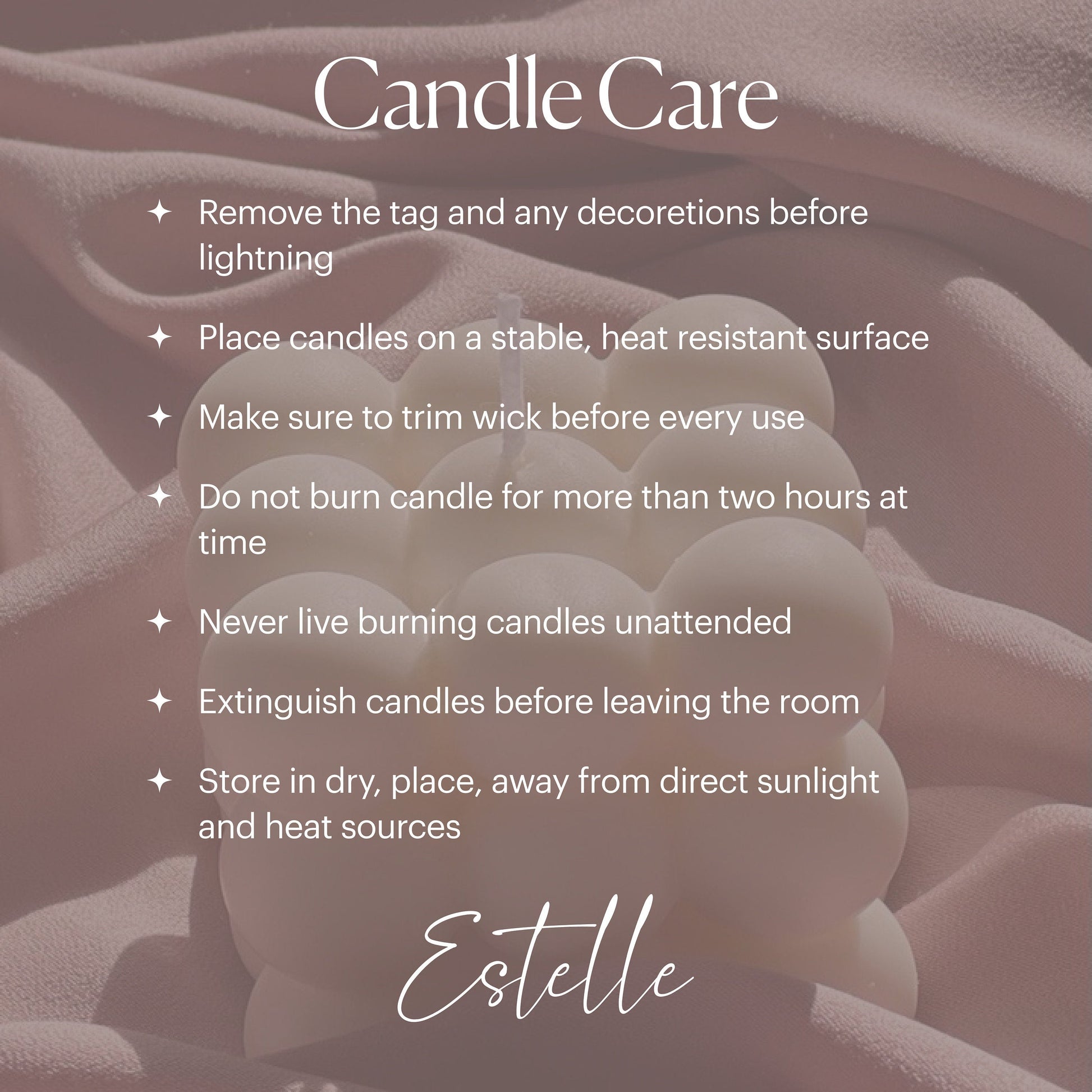 Twisted Soy Wax Taper Candle | Handmade Home Decor